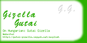 gizella gutai business card